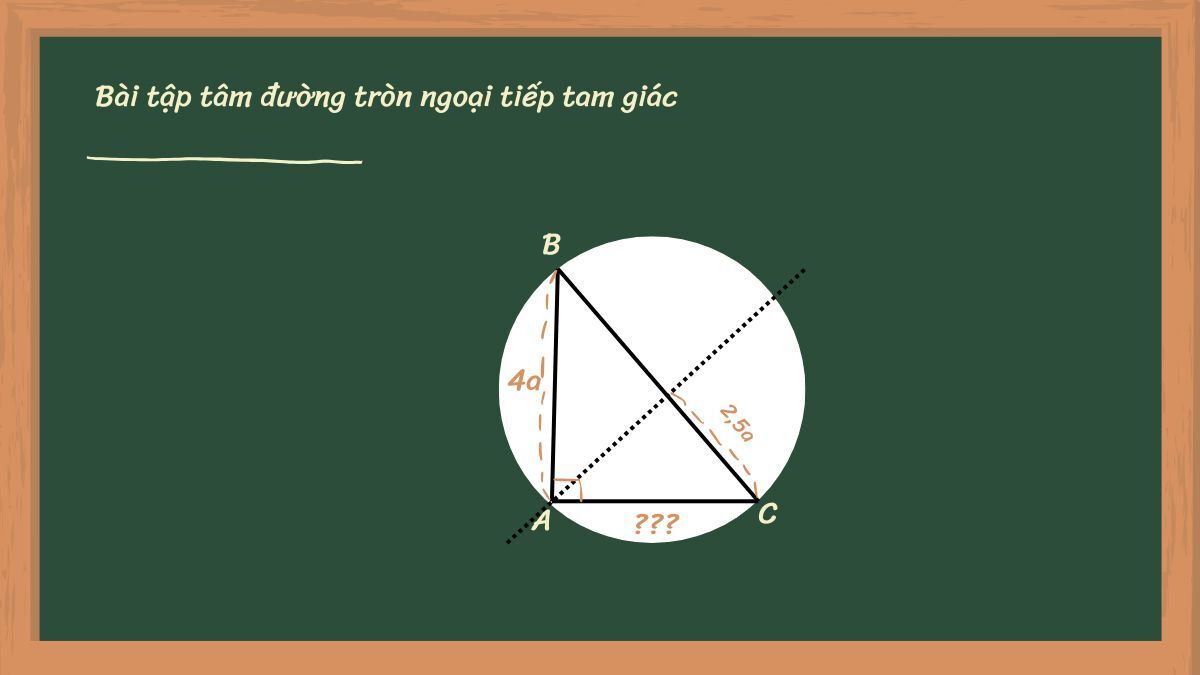 Áp dụng công thức đường trung trực