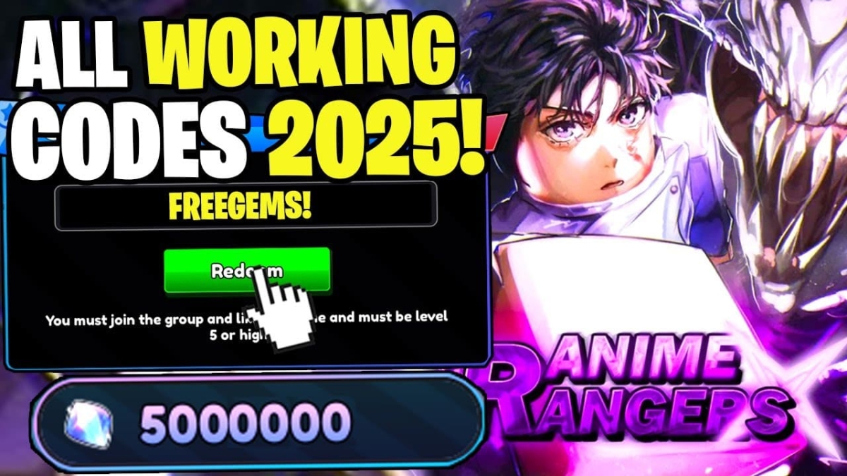 Code Anime Rangers X mới nhất