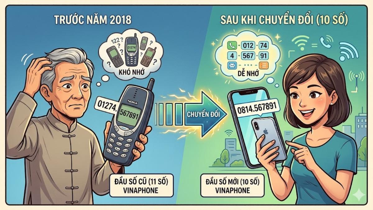 Lịch sử chuyển đổi đầu số 0814 từ 11 số sang 10 số