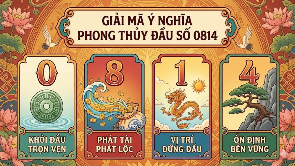 Giải mã ý nghĩa phong thủy cực đẹp của đầu số 0814