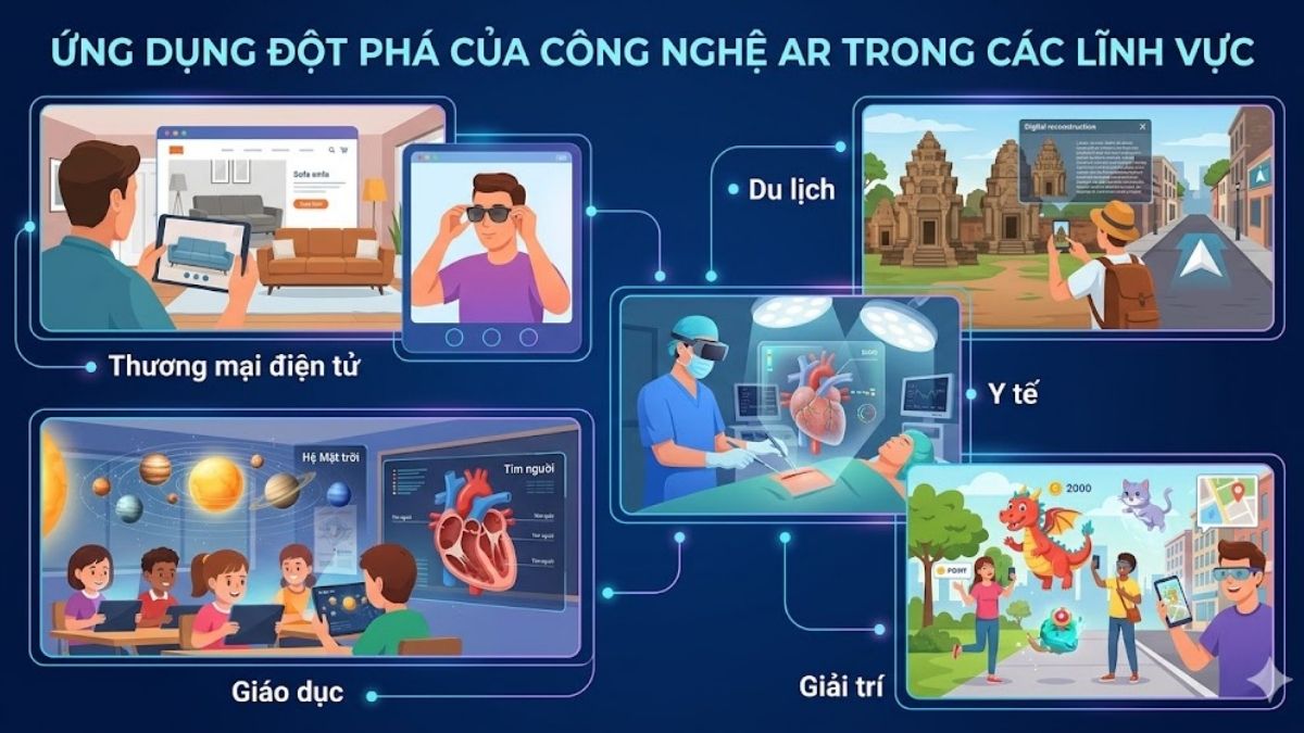 Ứng dụng đột phá của AR trong các lĩnh vực