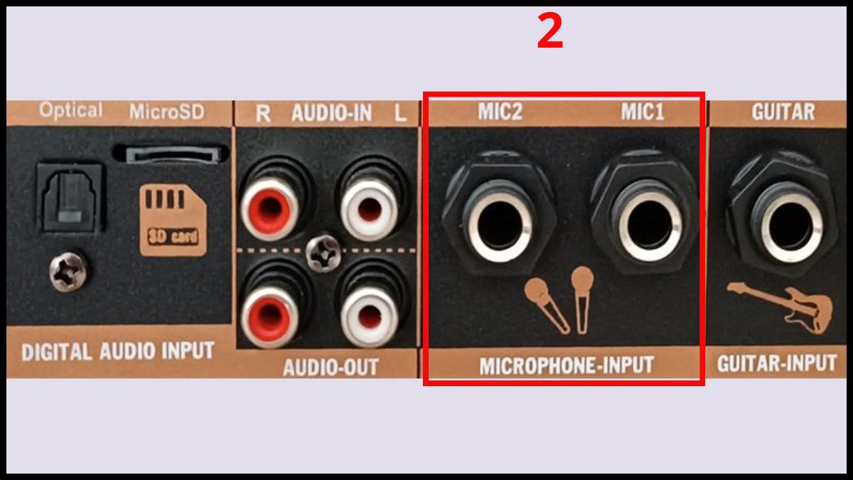 Cách kết nối micro có dây với loa Nanomax 