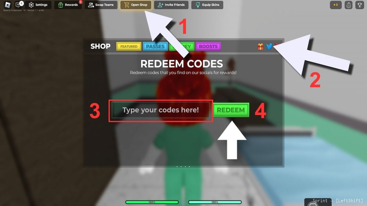 Cách nhập code Asylum Life