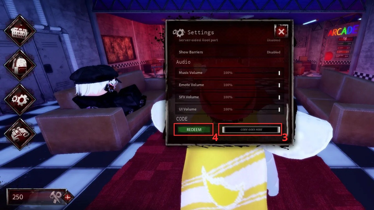 Hướng dẫn cách nhập code Bite By Night