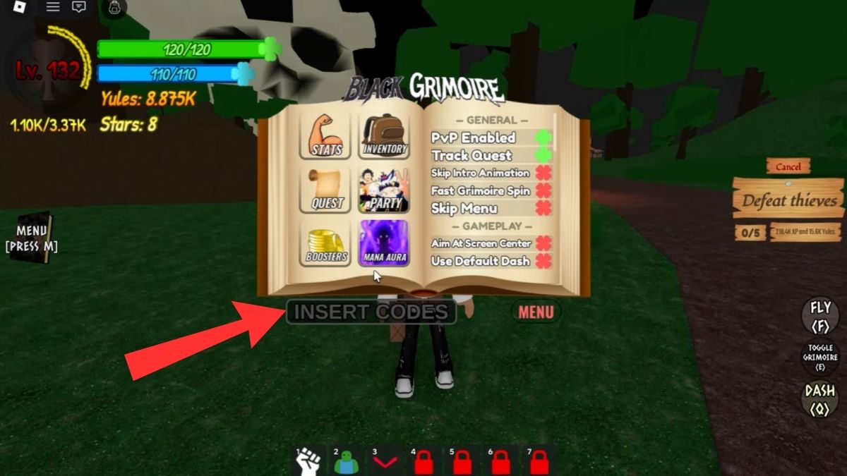 Hướng dẫn cách nhập code Black Grimoire