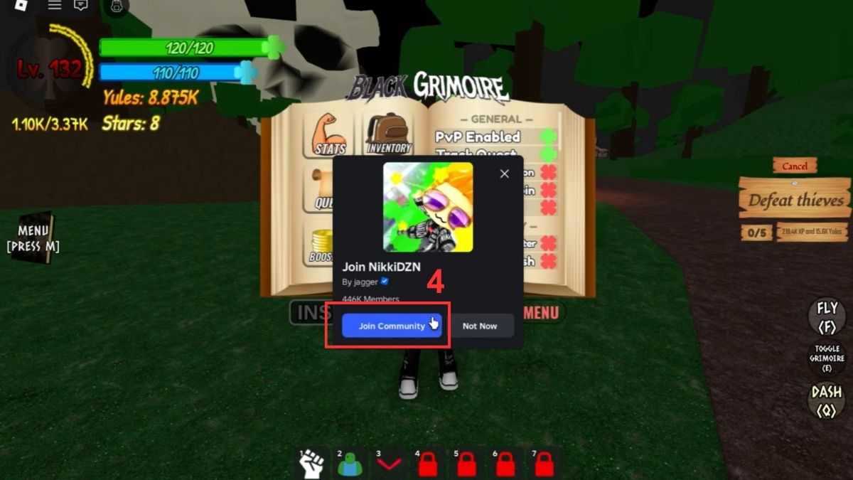 Hướng dẫn cách nhập code Black Grimoire