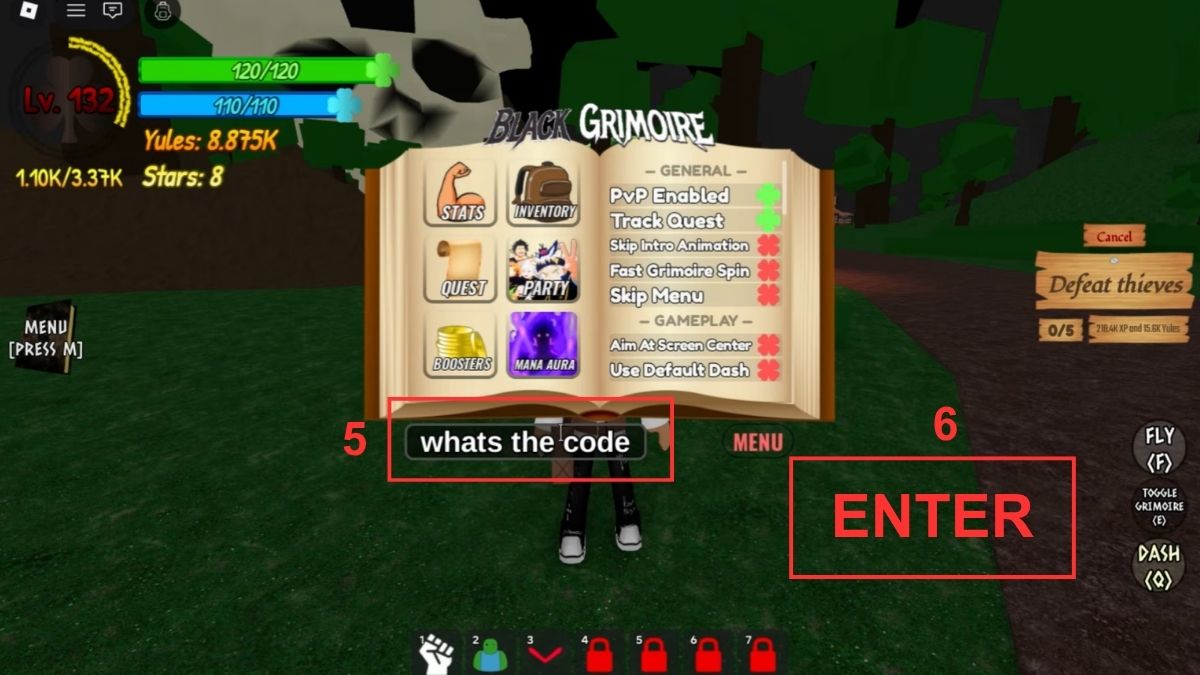 Hướng dẫn cách nhập code Black Grimoire