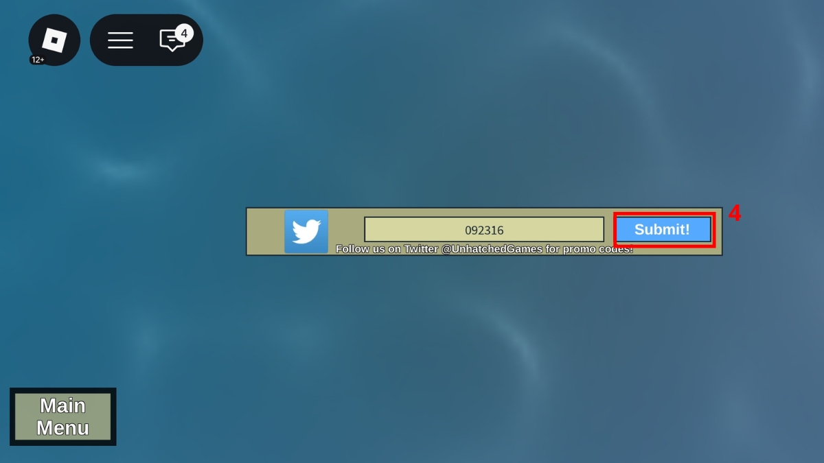 Cách redeem code Dinosaur Simulator 