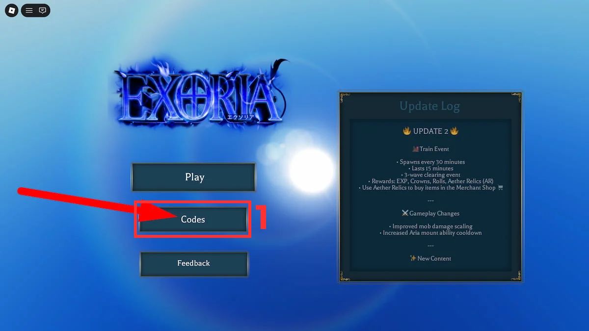 Hướng dẫn cách nhập code Exoria