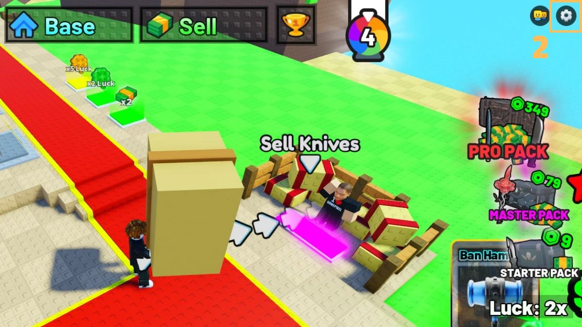 Hướng dẫn cách nhập code My Knife Farm