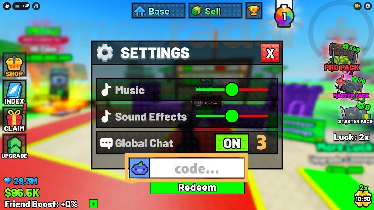 Hướng dẫn cách nhập code My Knife Farm