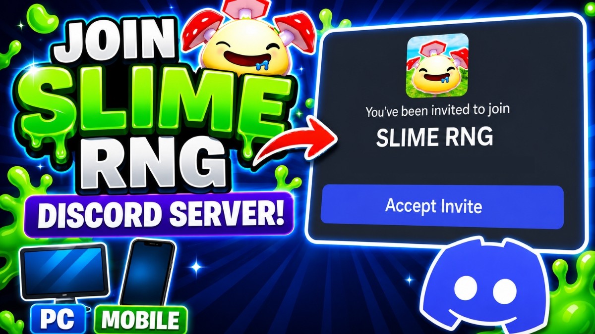 Tham gia cộng đồng Slime RNG trên Discord và Roblox Group
