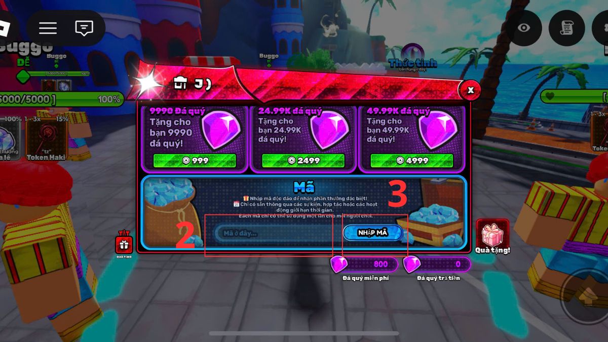 Cách nhập code World Fighters 