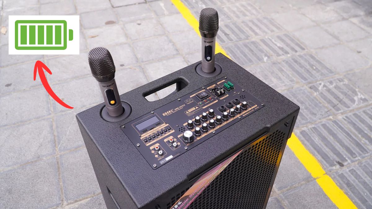 Dấu hiệu nhận biết loa kéo đã sạc đầy