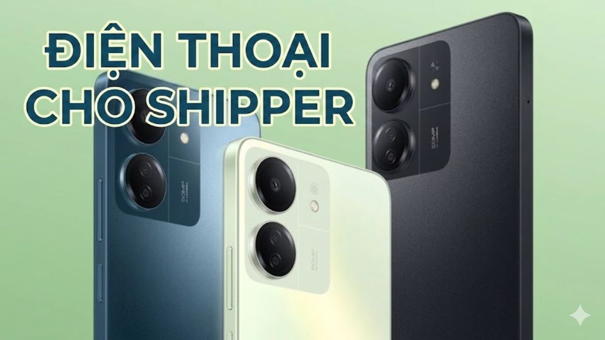 8 điện thoại chạy Grab, shipper giao hàng pin khủng, siêu bền