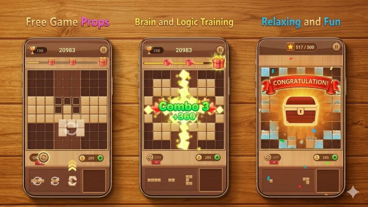 game xếp gỗ trên điện thoại