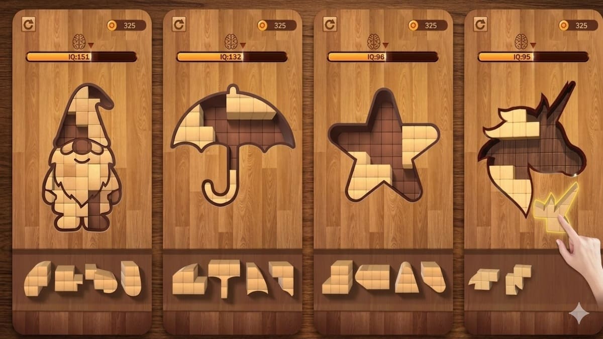 game xếp gỗ trên điện thoại