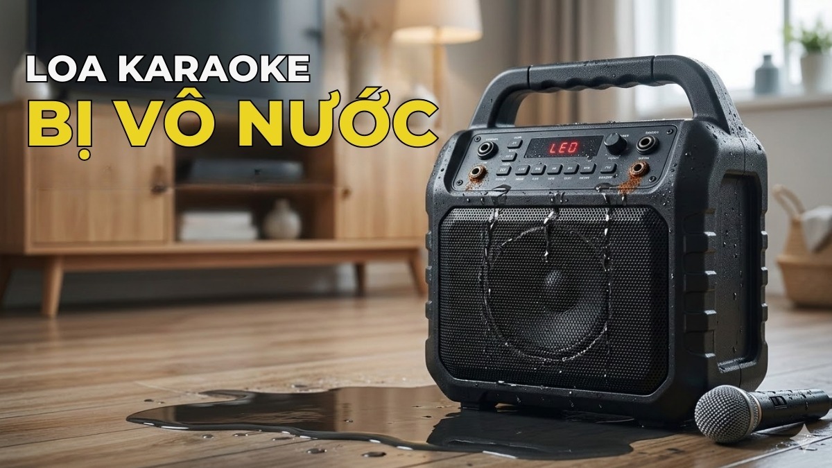 Loa bị mất âm thanh do nước xâm nhập gây chập cháy bảng mạch