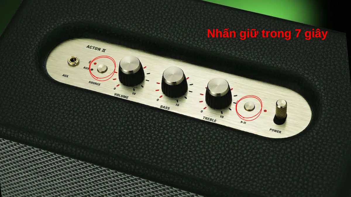 Reset loa Marshall dòng Home Line II