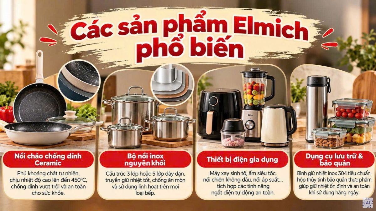 Các sản phẩm Elmich phổ biến