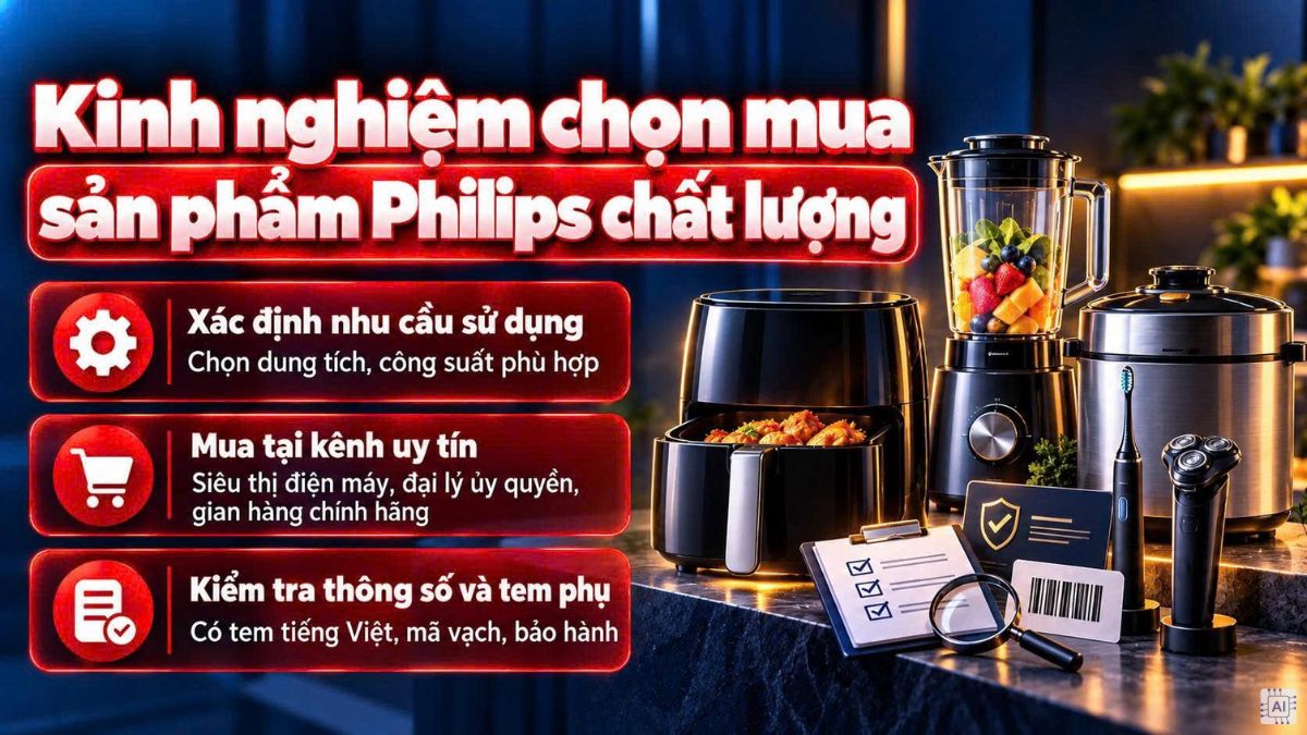 Kinh nghiệm chọn mua sản phẩm Philips chính hãng