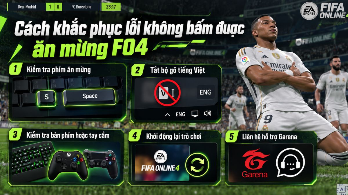 Cách khắc phục lỗi không bấm được ăn mừng FO4