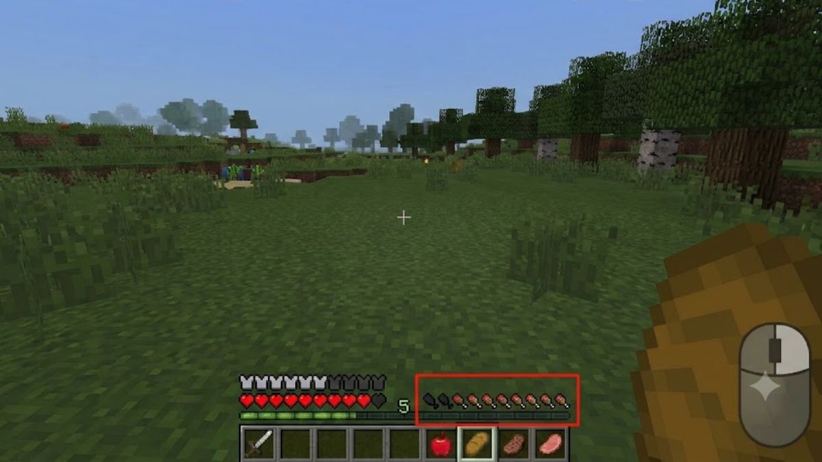 Cách ăn trong Minecraft trên máy tính PC và laptop- bước 5