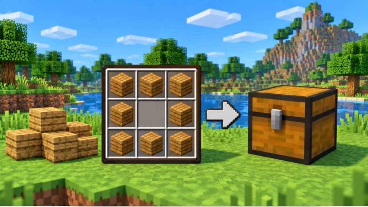 Nguyên liệu cần chuẩn bị để làm rương trong Minecraft