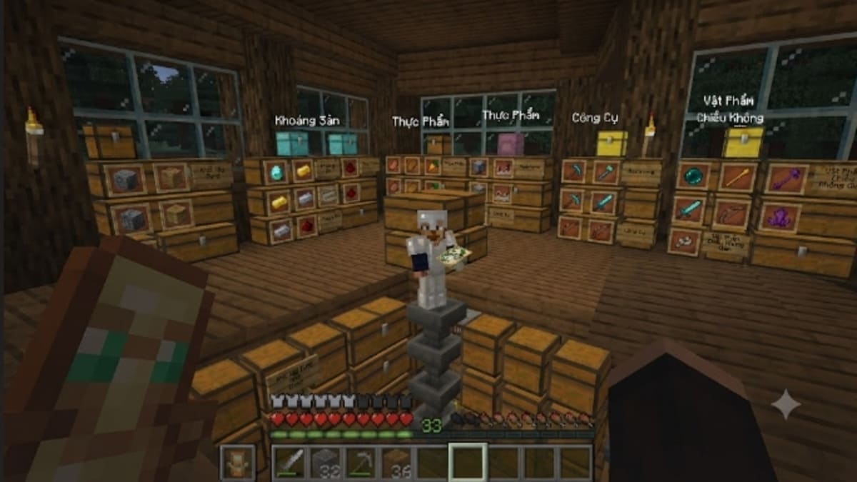 Cách sắp xếp rương Minecraft khoa học và gọn gàng