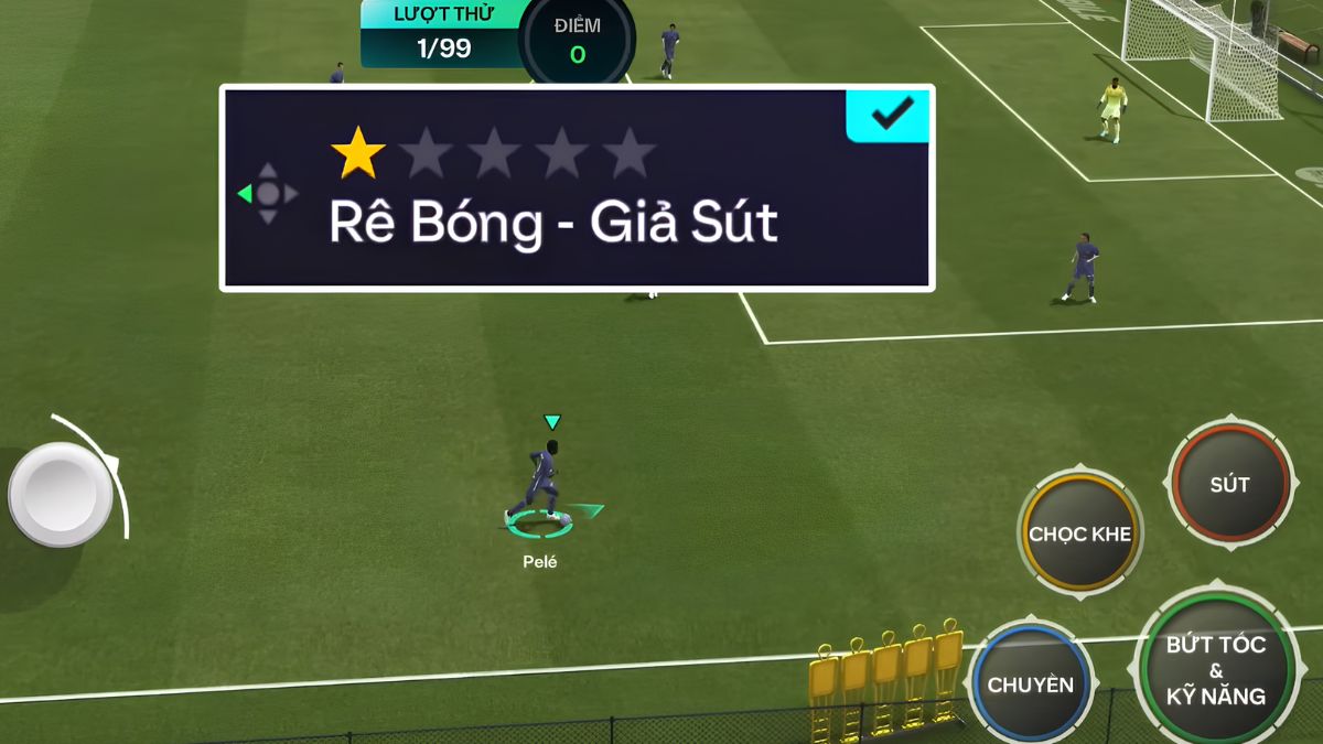 Cách qua người FC Mobile với kỹ thuật rê bóng