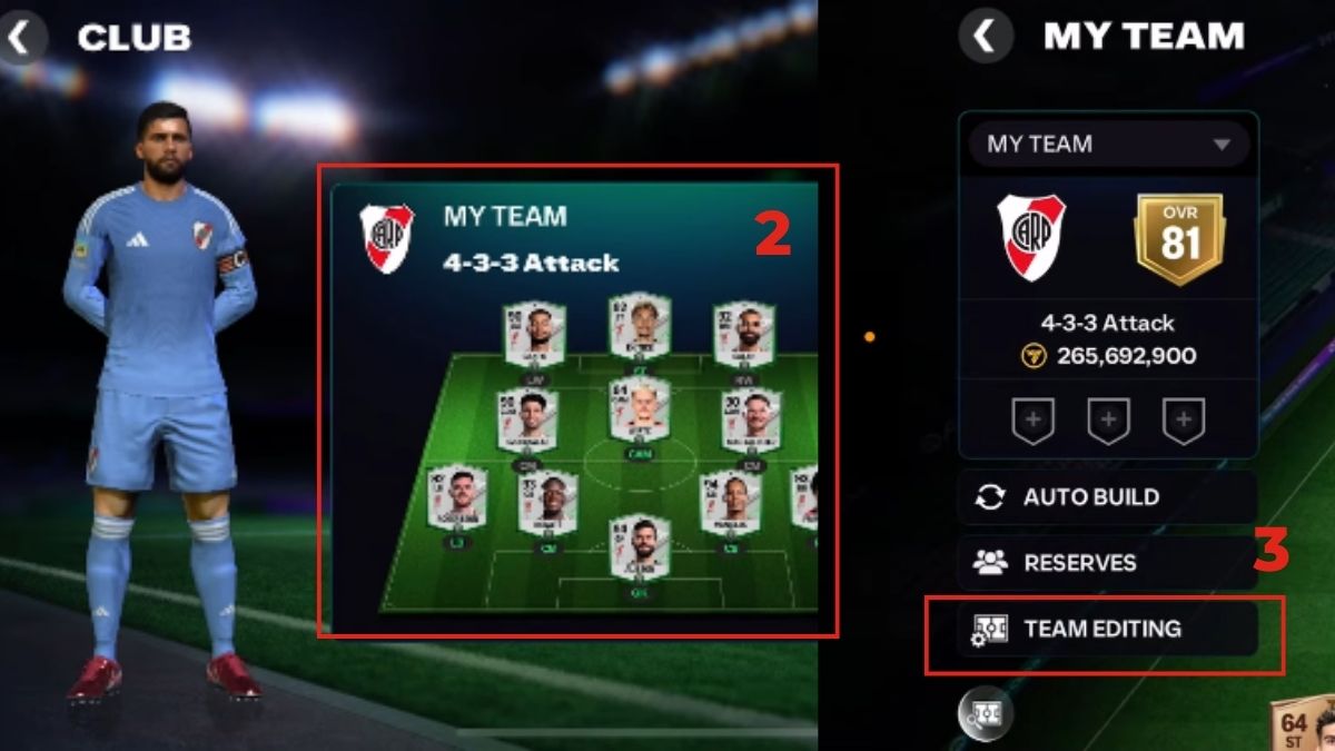 Cách set captain FC Mobile nhanh trong My Team