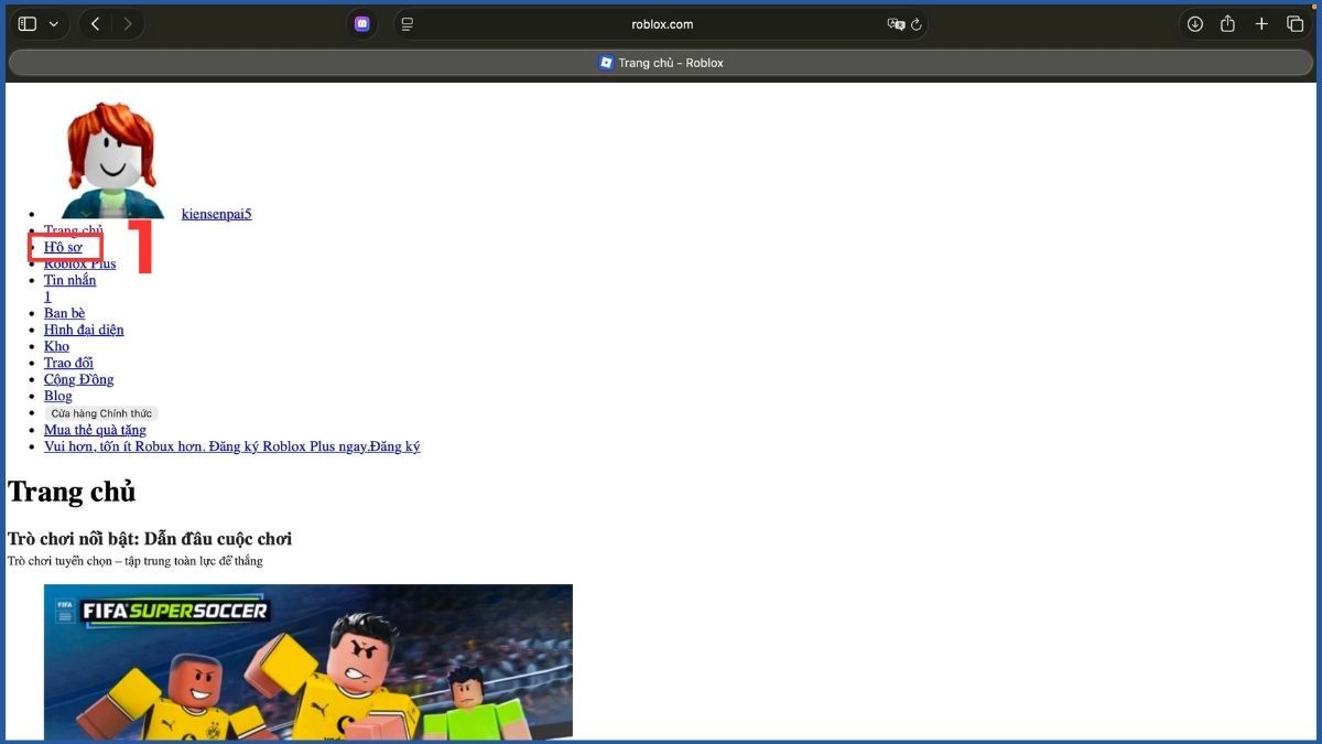Cách đổi email Roblox trên máy tính