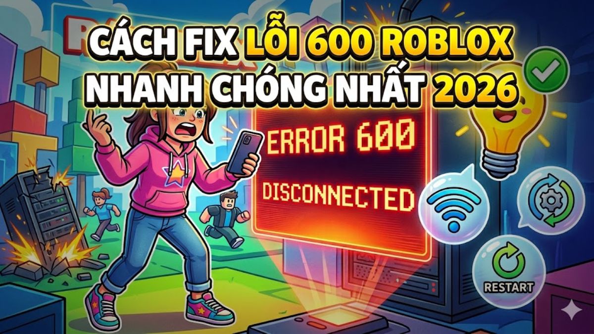 Cách fix lỗi 600 roblox nhanh chóng nhất 2026