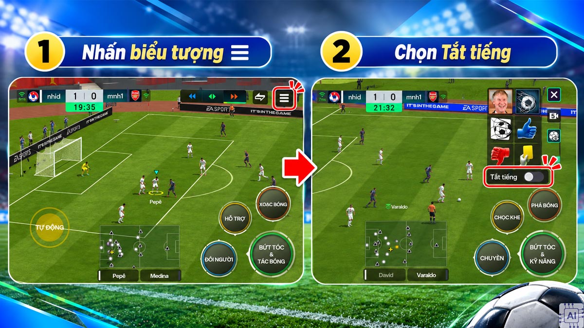 Cách xóa bạn và chặn người chơi trong FC Mobile