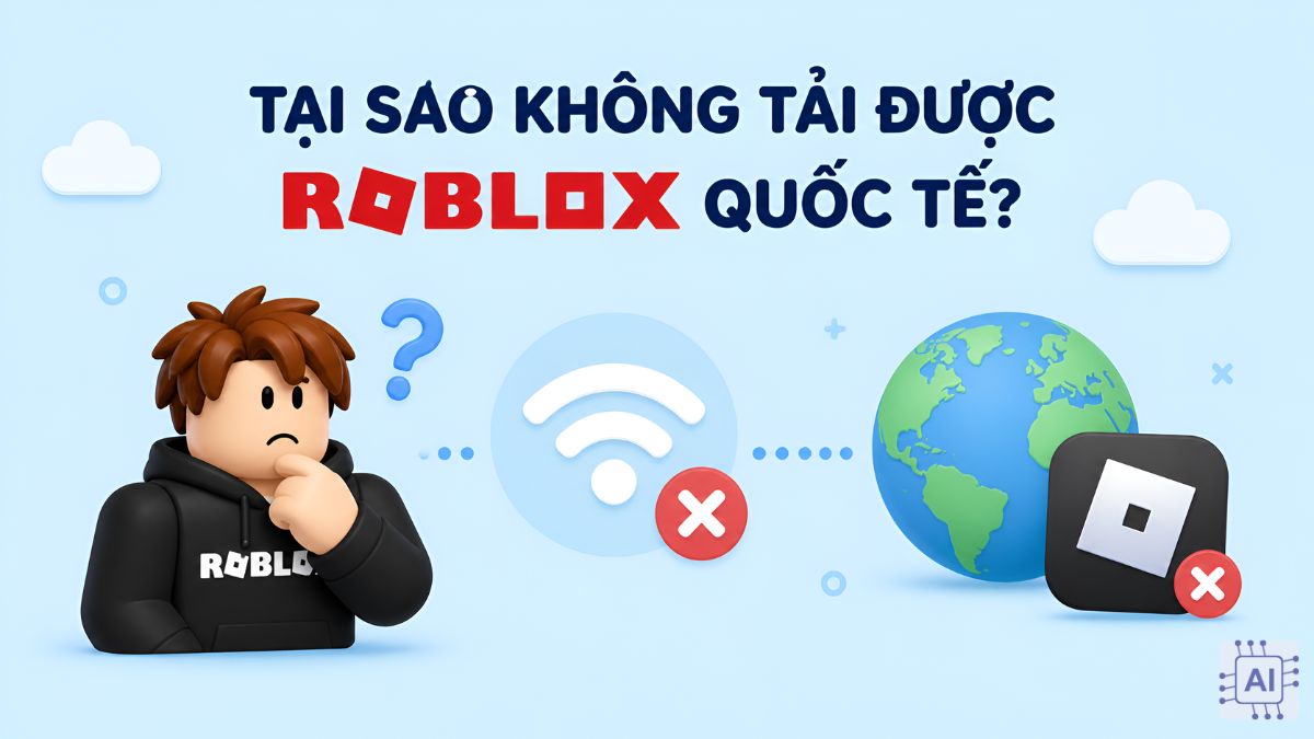 Tại sao không tải được Roblox quốc tế?