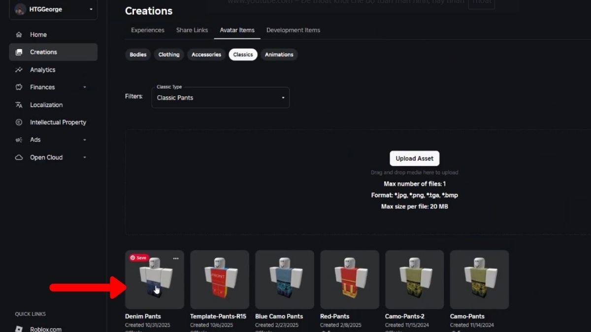Cách tạo bán quần trong Roblox