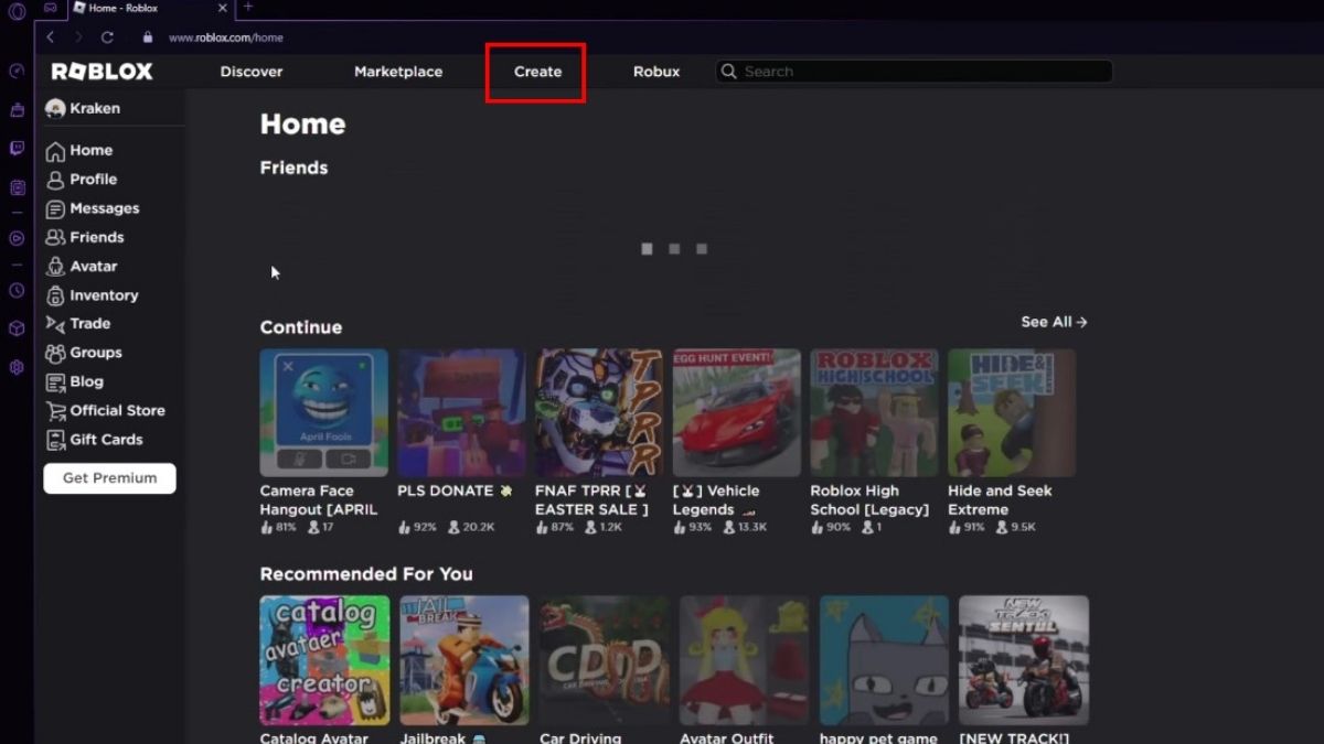 Cách tạo quần trong Roblox cho người chơi