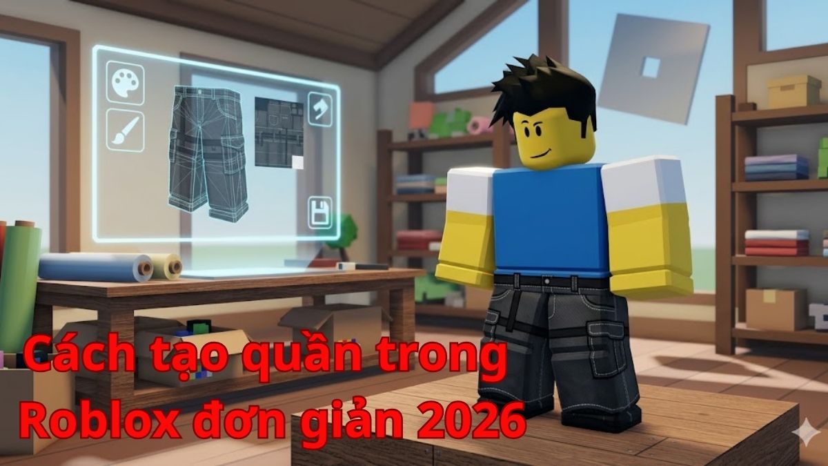 Cách tạo quần trong Roblox đơn giản cho người chơi mới bắt đầu