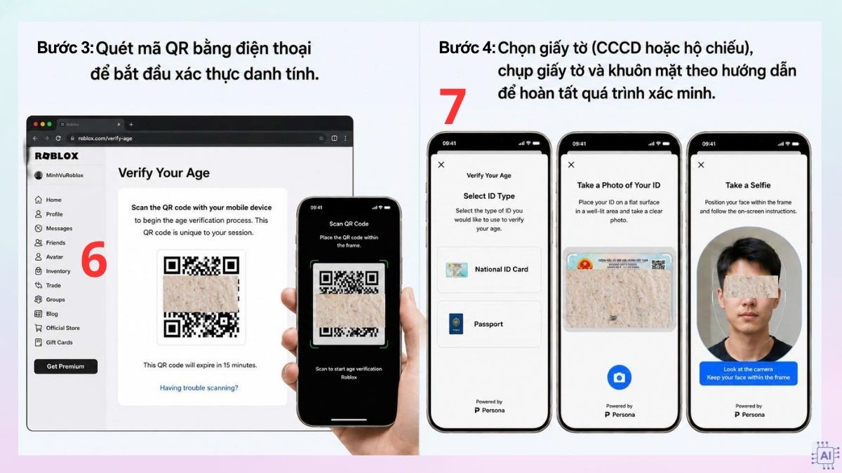 Cách xác minh độ tuổi trong Roblox trên máy tính