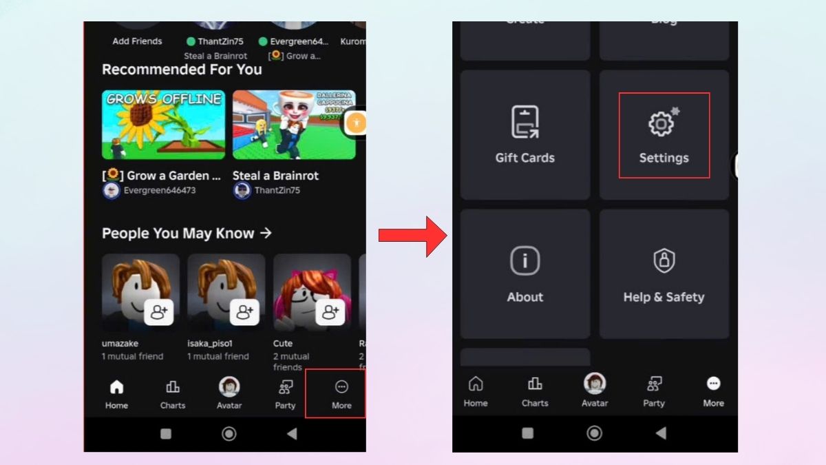 Cách xác minh độ tuổi trong Roblox trên điện thoại