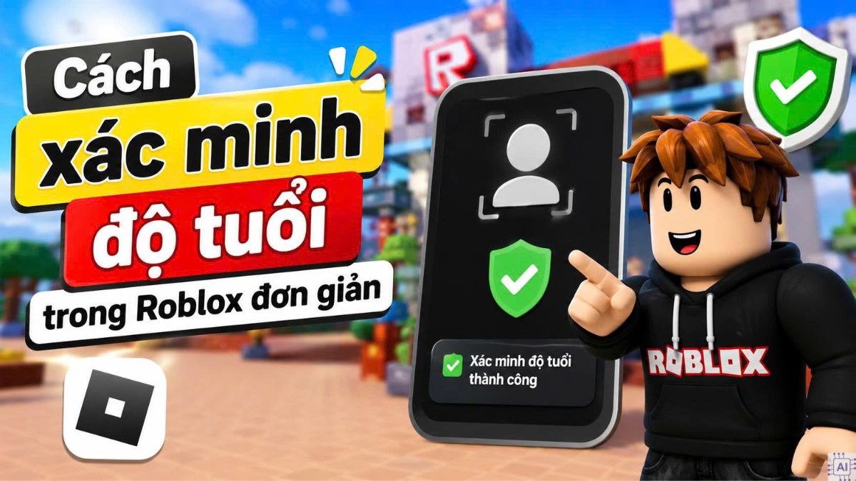 Cách xác minh độ tuổi trong Roblox đơn giản trên điện thoại, máy tính
