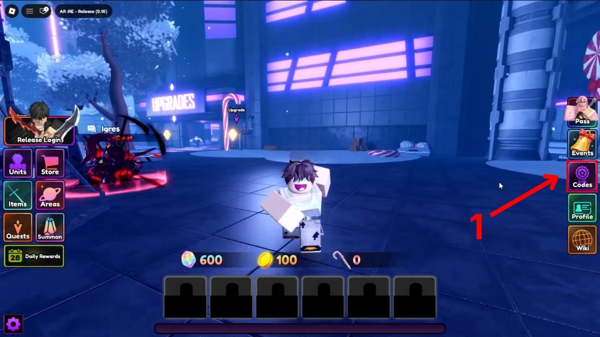 Hướng dẫn cách nhập code Anime Reversal