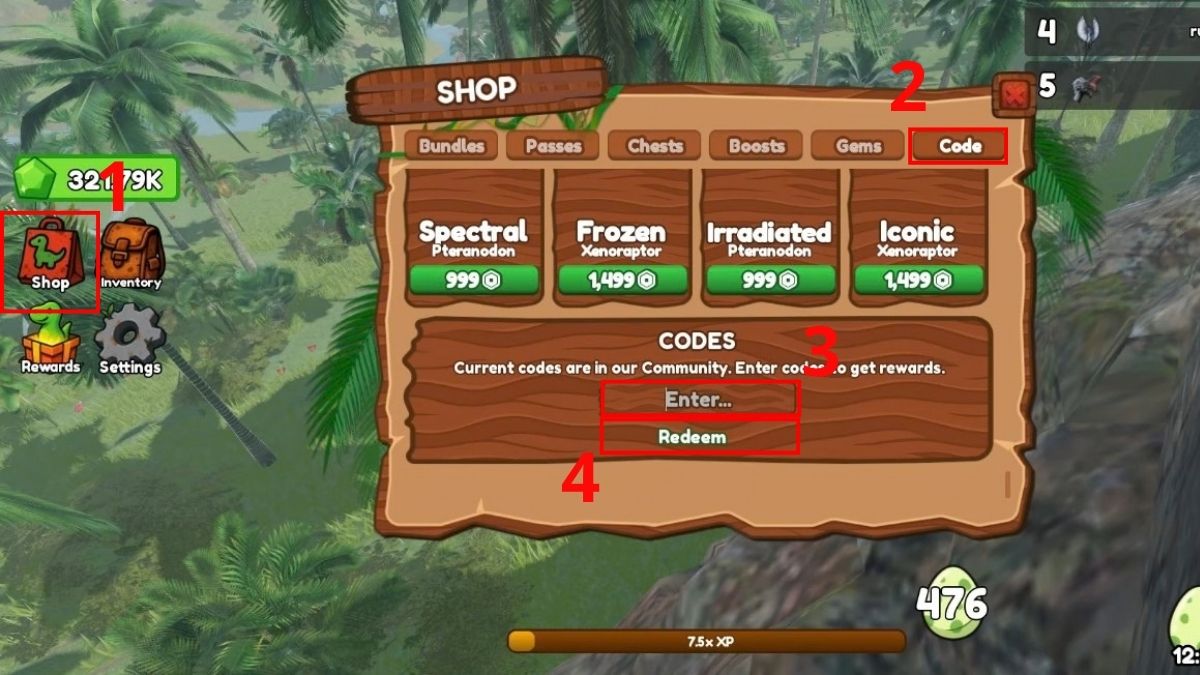 Hướng Dẫn Cách Nhập Code Be Dino Chi Tiết Cho Tân Thủ