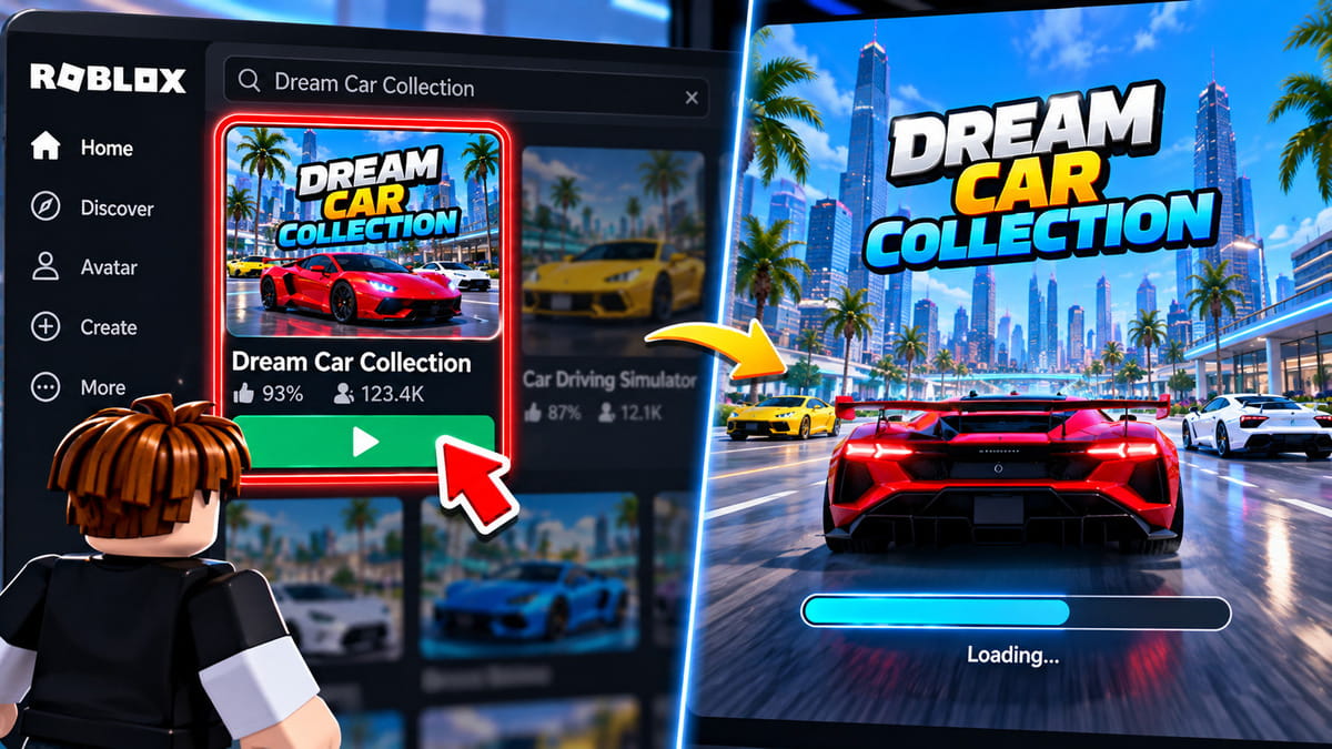 Cách nhập code Dream Car Collection