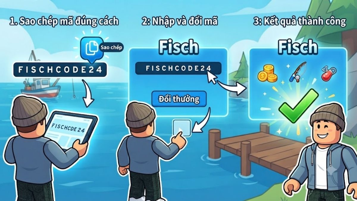 Cách khắc phục lỗi không nhập được code fisch