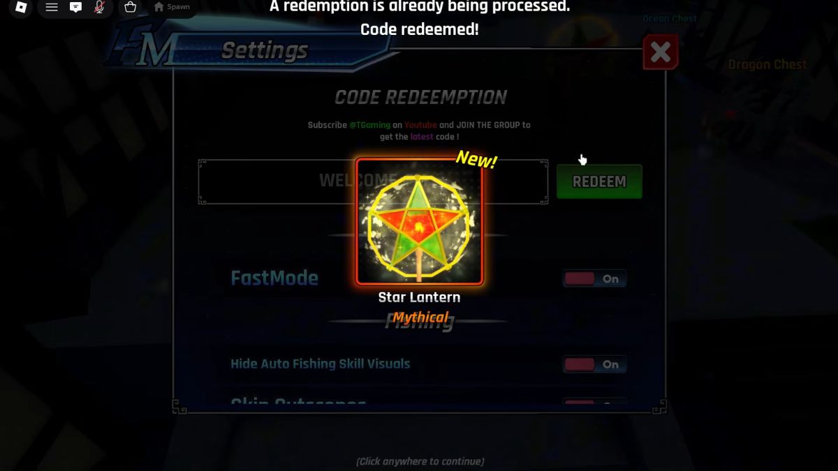 cách nhập code Fishing Master