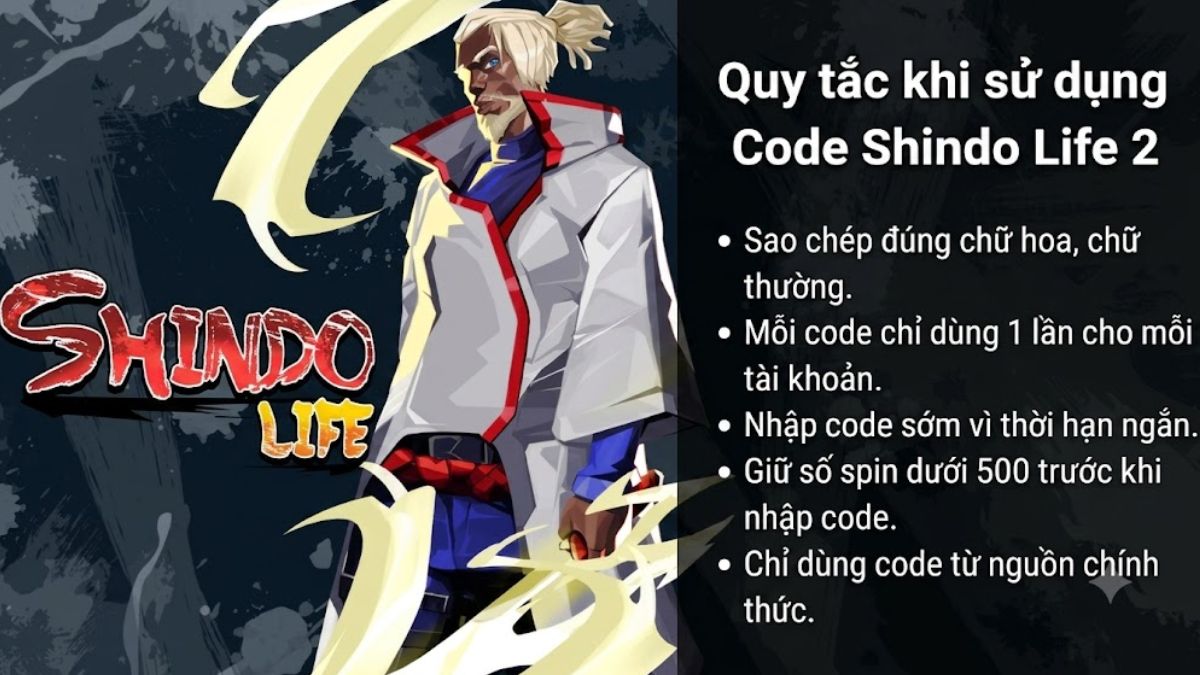 Quy tắc bắt buộc khi sử dụng Code Shindo Life 2