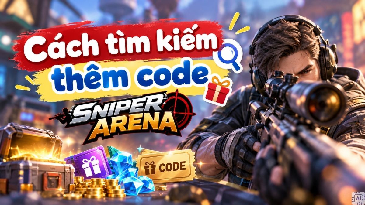 Cách tìm kiếm thêm code Sniper Arena