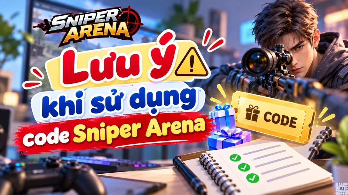 Lưu ý khi sử dụng code Sniper Arena
