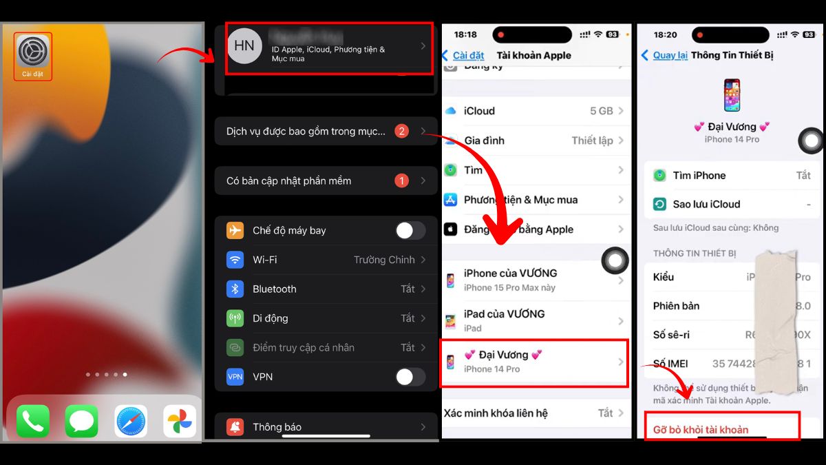 Cách kiểm tra và xóa thiết bị lạ dùng chung iCloud